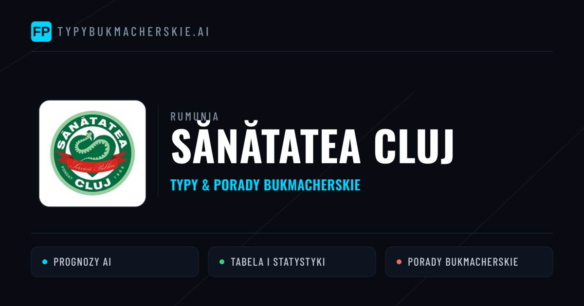 Sănătatea Cluj Typy i statystyki