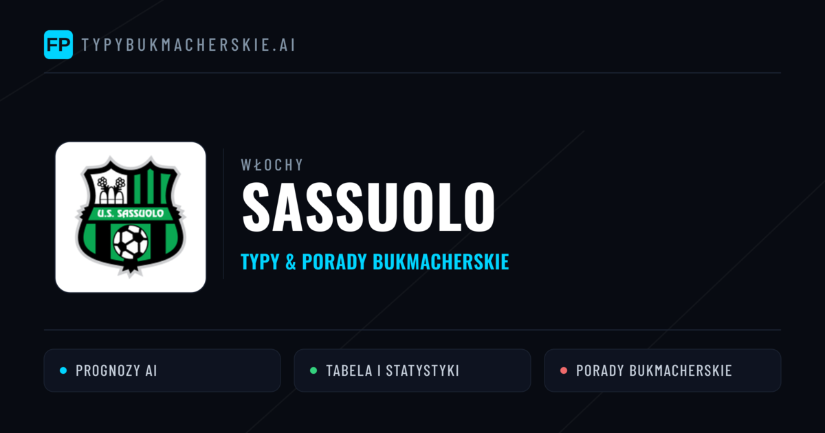 Sassuolo Typy i statystyki