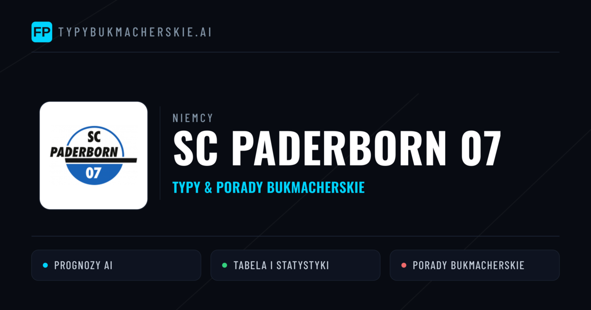 SC Paderborn 07 Typy i statystyki