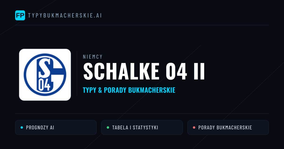 Schalke 04 II Typy i statystyki