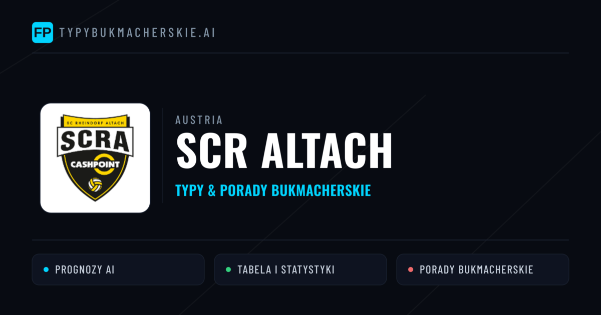 SCR Altach Typy i statystyki