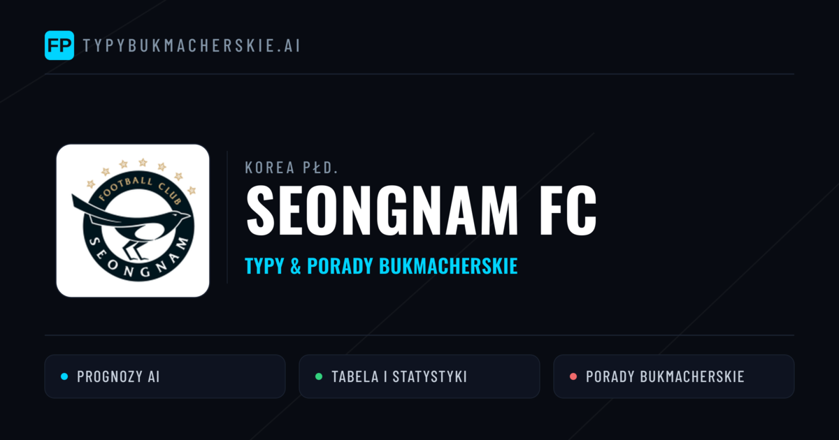 Seongnam FC Typy i statystyki