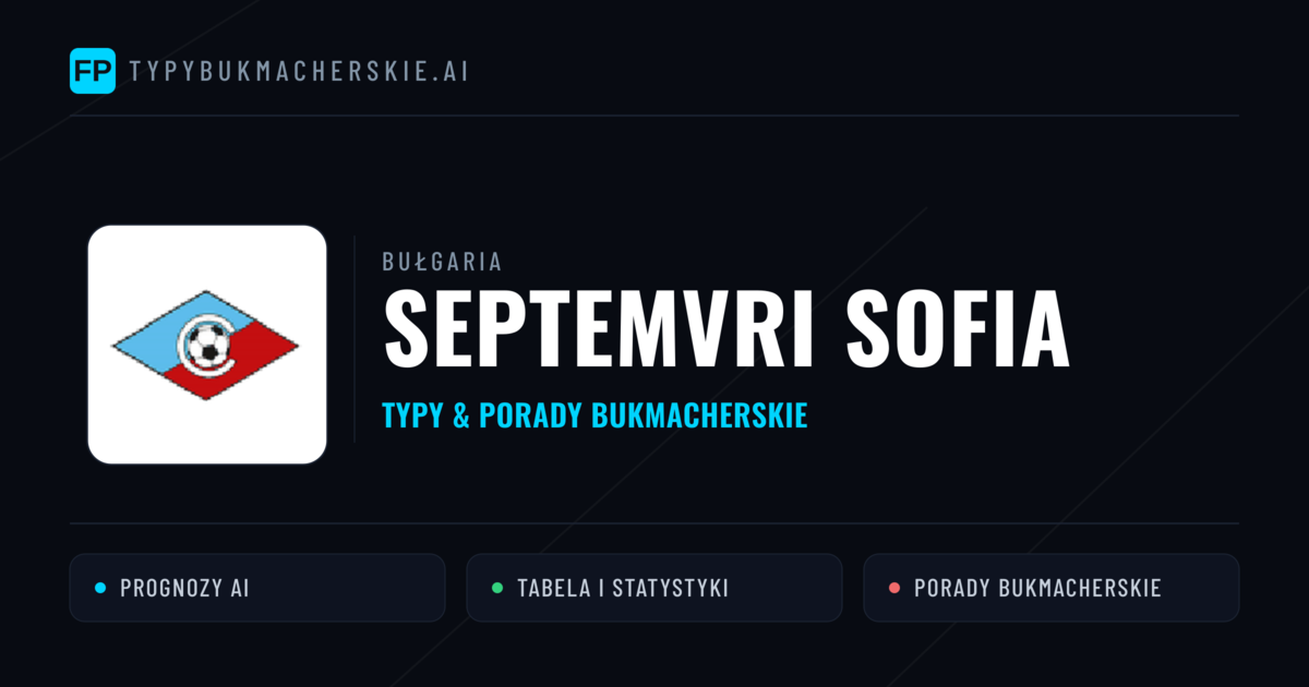 Septemvri Sofia Typy i statystyki