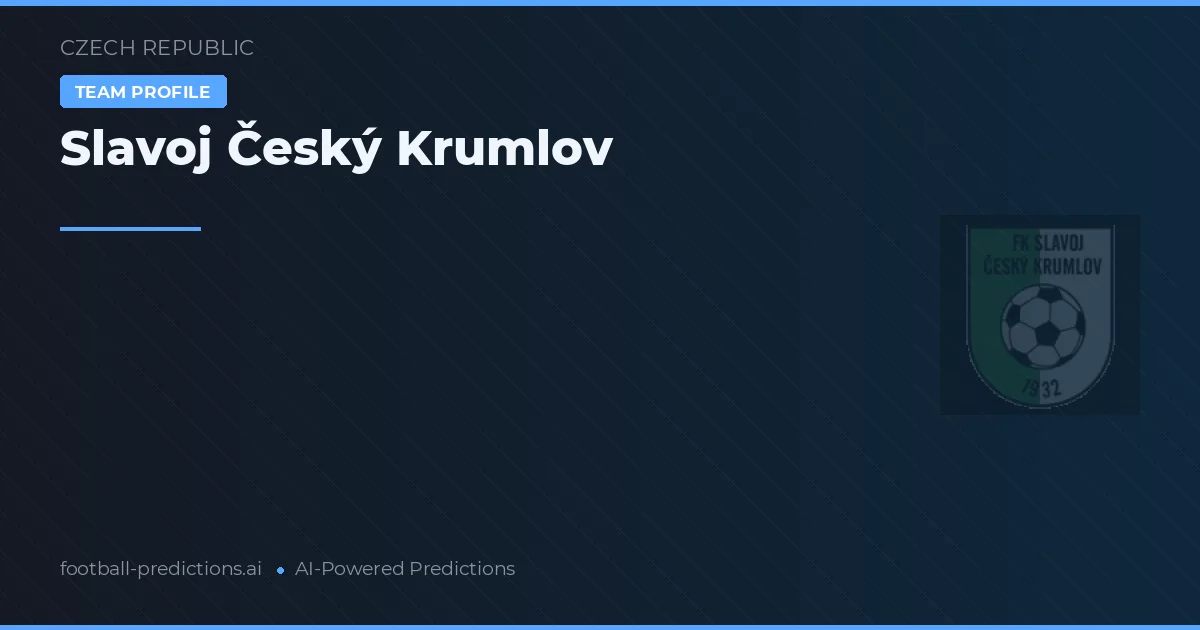 Slavoj Český Krumlov Typy i statystyki