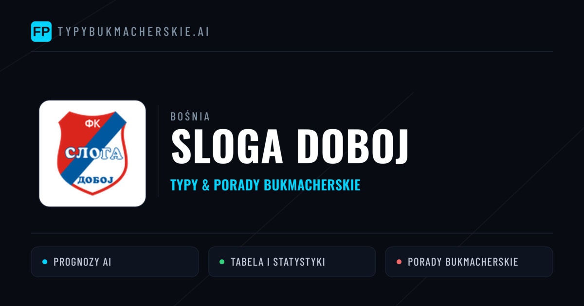 Sloga Doboj Typy i statystyki