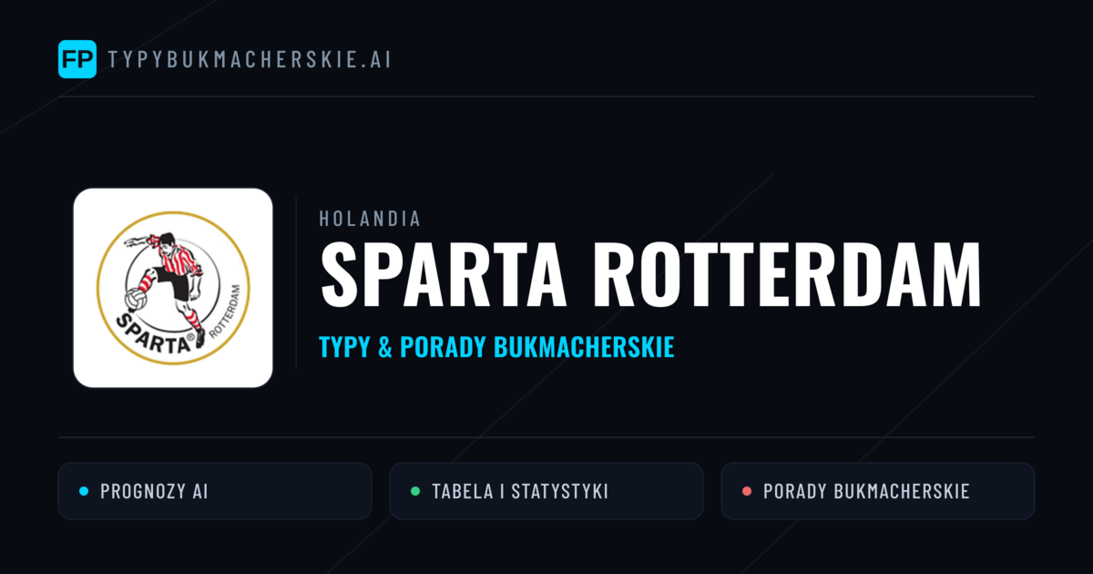 Sparta Rotterdam Typy i statystyki