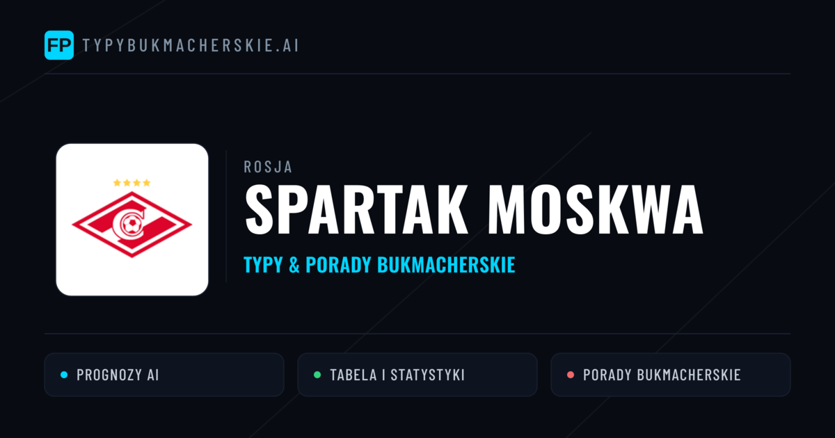 Spartak Moskwa Typy i statystyki