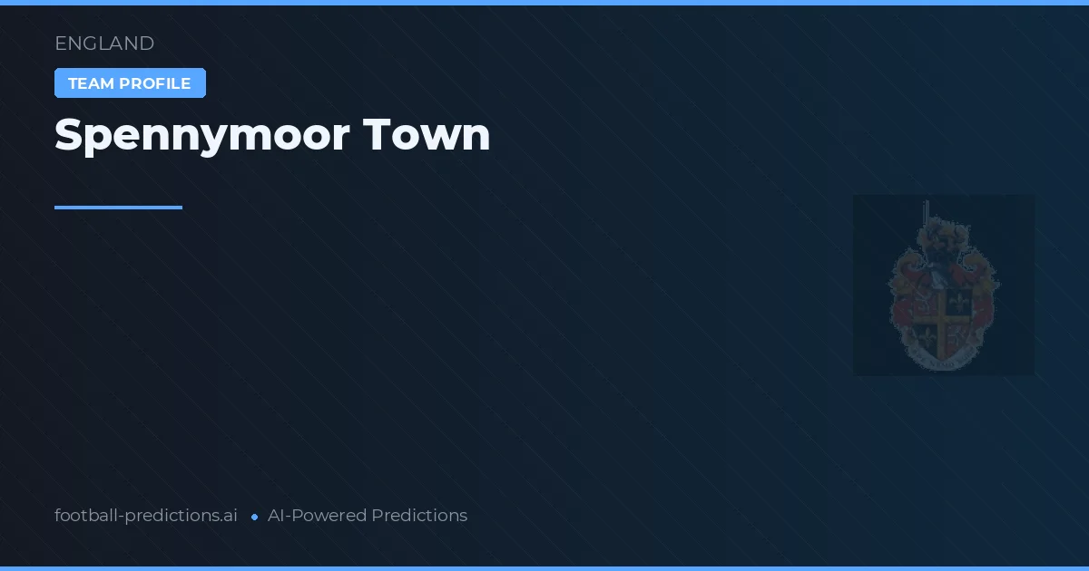 Spennymoor Town Typy i statystyki