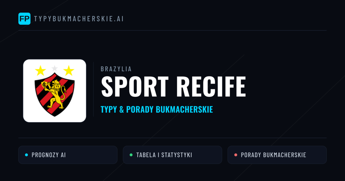 Sport Recife Typy i statystyki