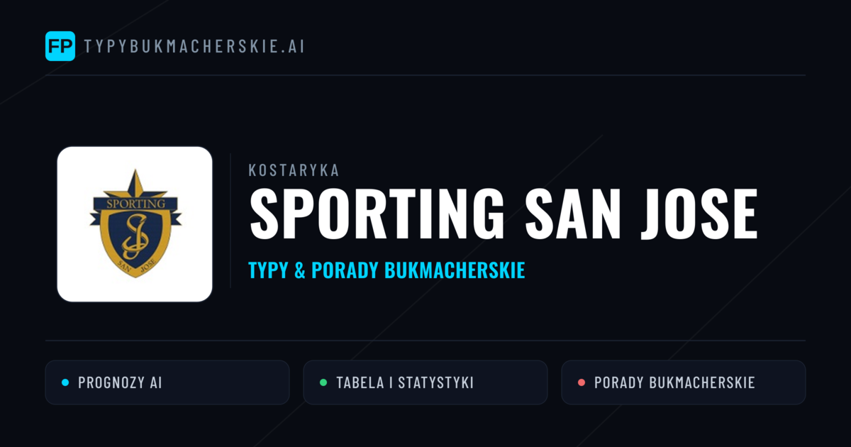 Sporting San Jose Typy i statystyki