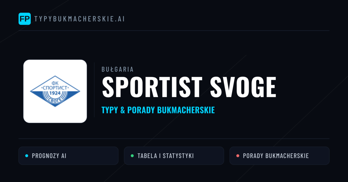 Sportist Svoge Typy i statystyki