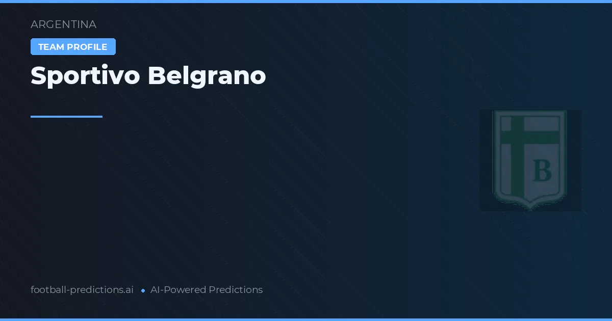 Sportivo Belgrano Typy i statystyki