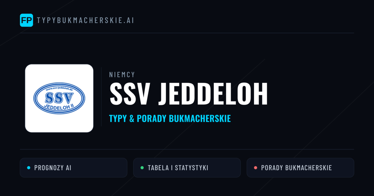 SSV Jeddeloh Typy i statystyki