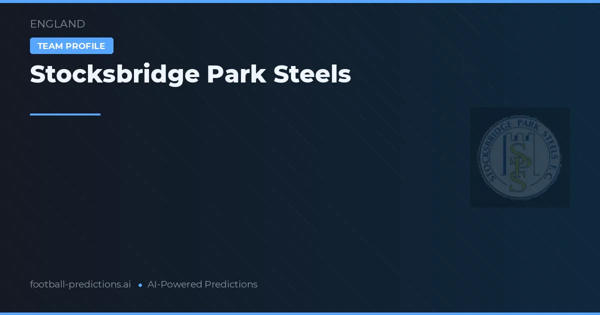 Stocksbridge Park Steels Typy i statystyki