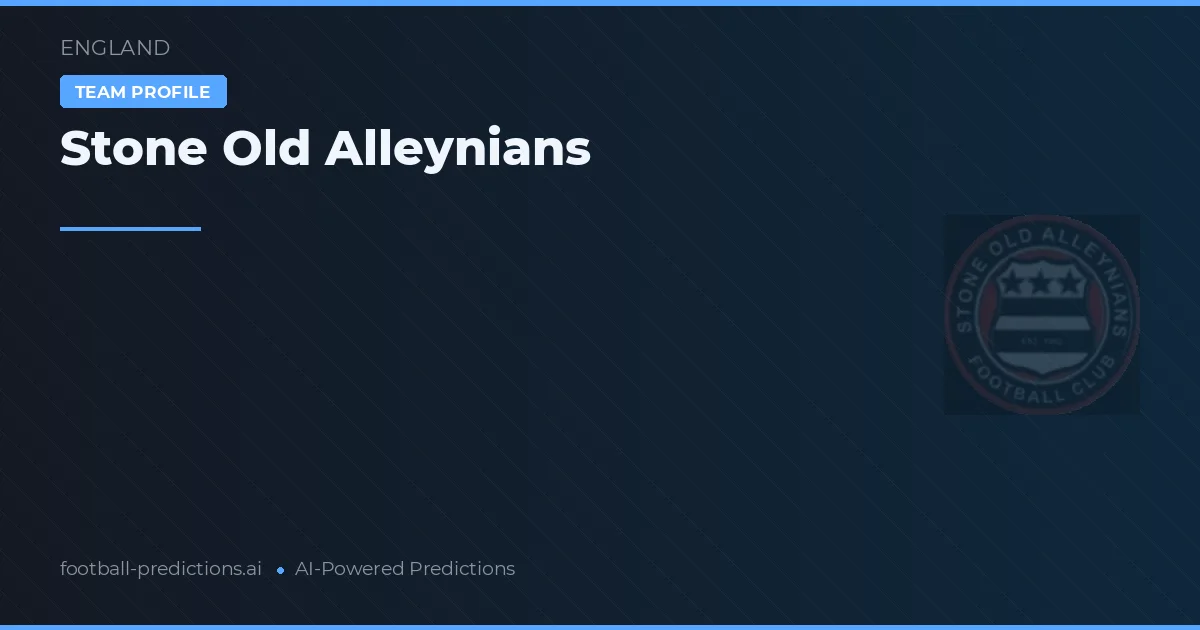 Stone Old Alleynians Typy i statystyki