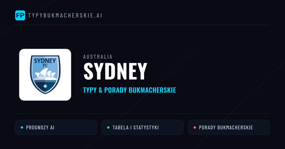 Sydney Typy i statystyki