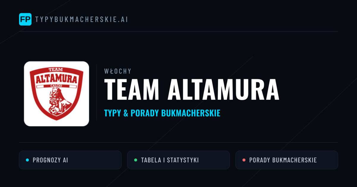 Team Altamura Typy i statystyki