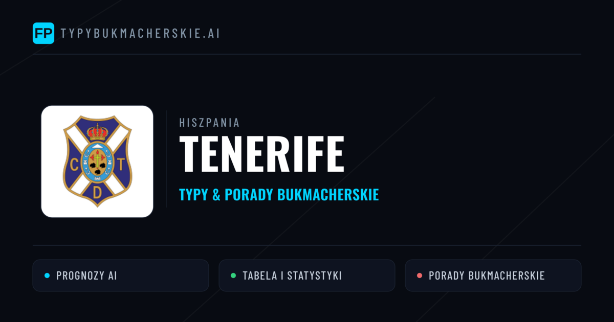 Tenerife Typy i statystyki