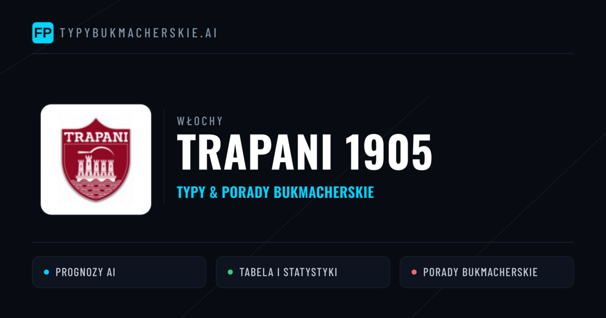 Trapani 1905 Typy i statystyki