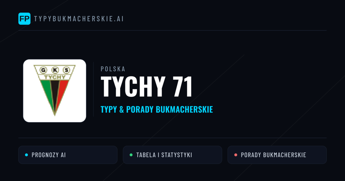 Tychy 71 Typy i statystyki