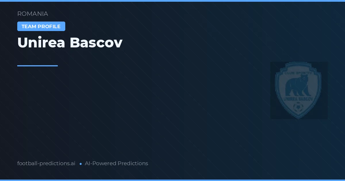 Unirea Bascov Typy i statystyki