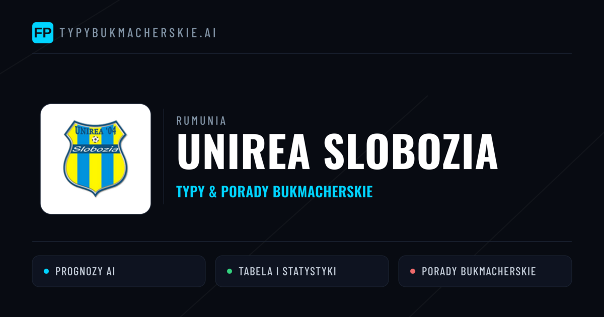 Unirea Slobozia Typy i statystyki