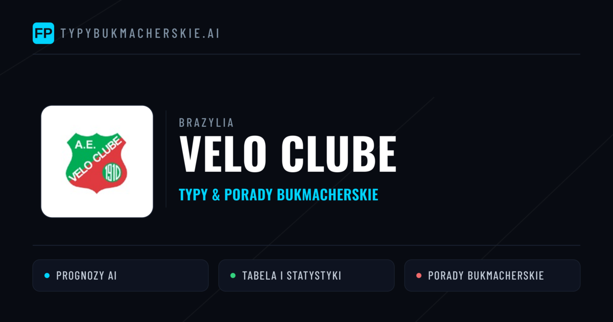 Velo Clube Typy i statystyki