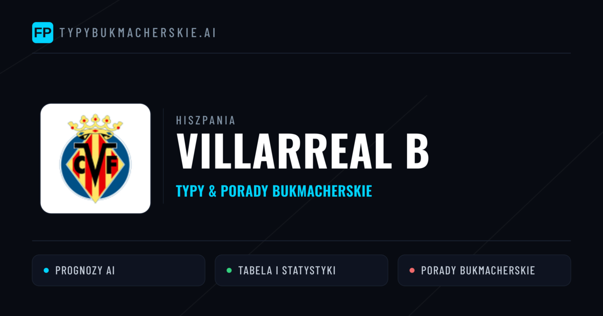 Villarreal B Typy i statystyki