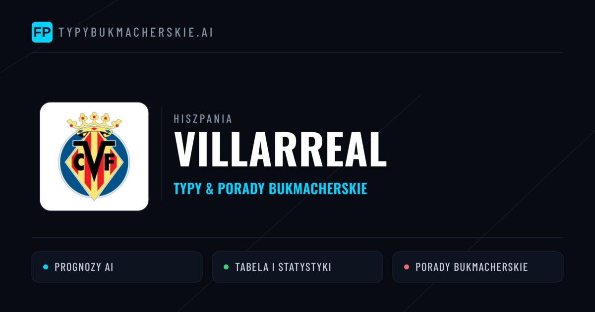 Villarreal Typy i statystyki
