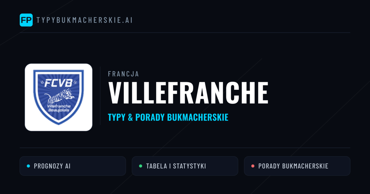Villefranche Typy i statystyki
