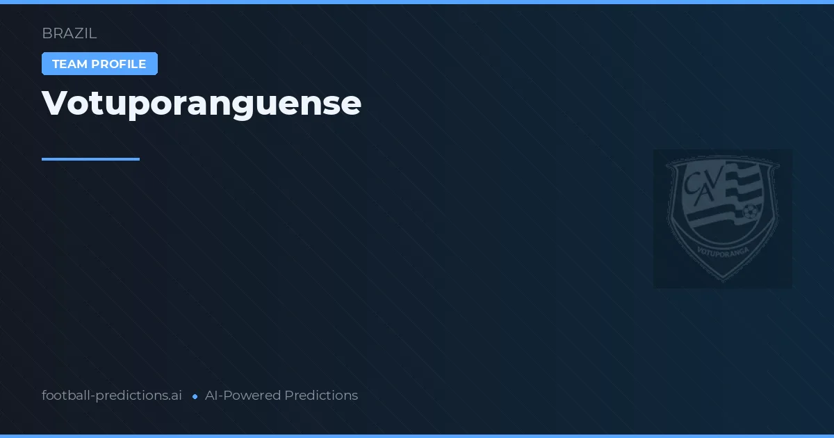 Votuporanguense Typy i statystyki