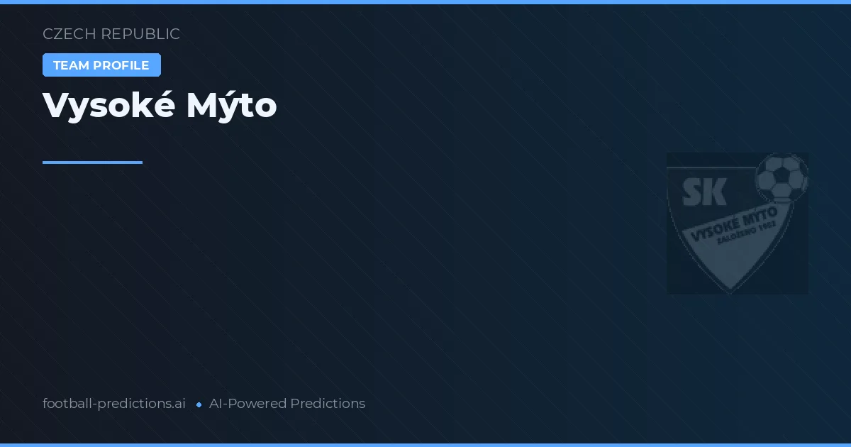 Vysoké Mýto Typy i statystyki