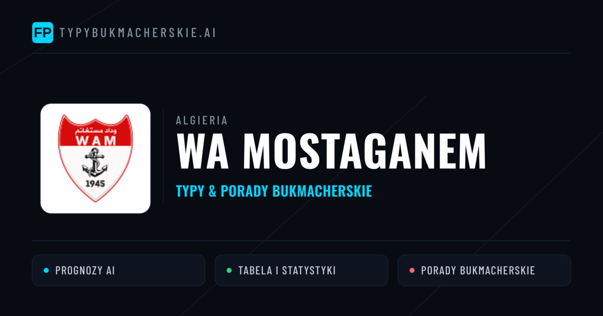 WA Mostaganem Typy i statystyki