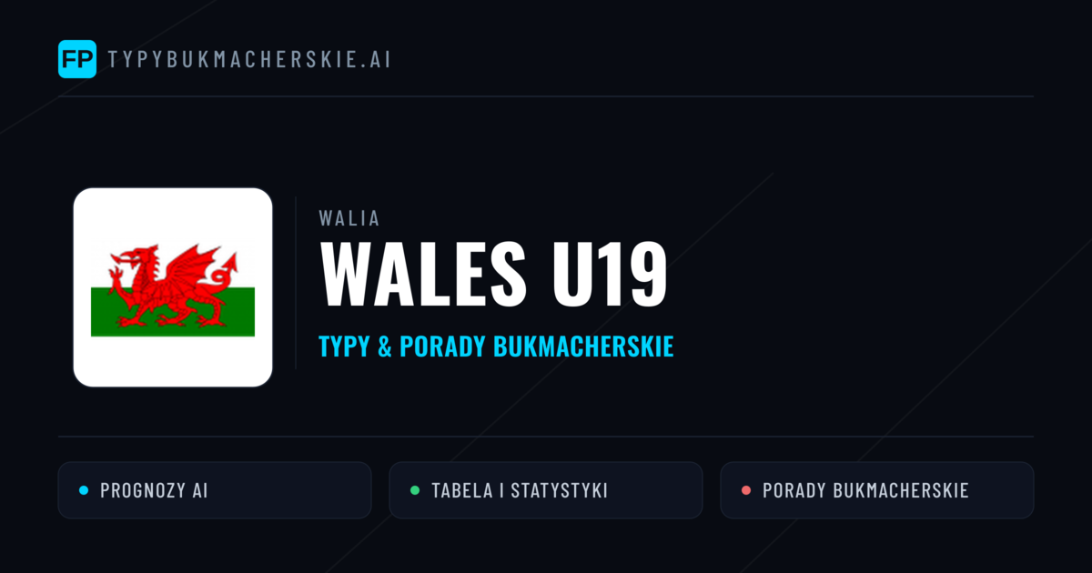 Wales U19 Typy i statystyki