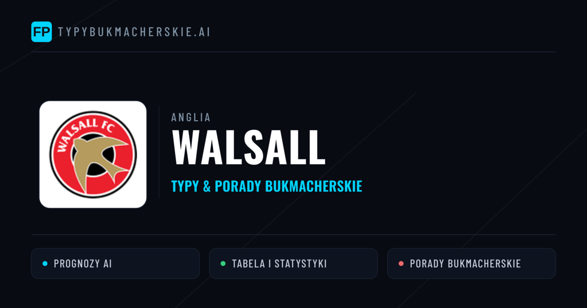 Walsall Typy i statystyki