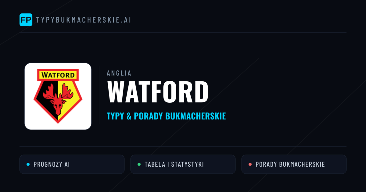Watford Typy i statystyki
