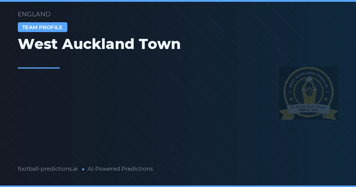 West Auckland Town Typy i statystyki