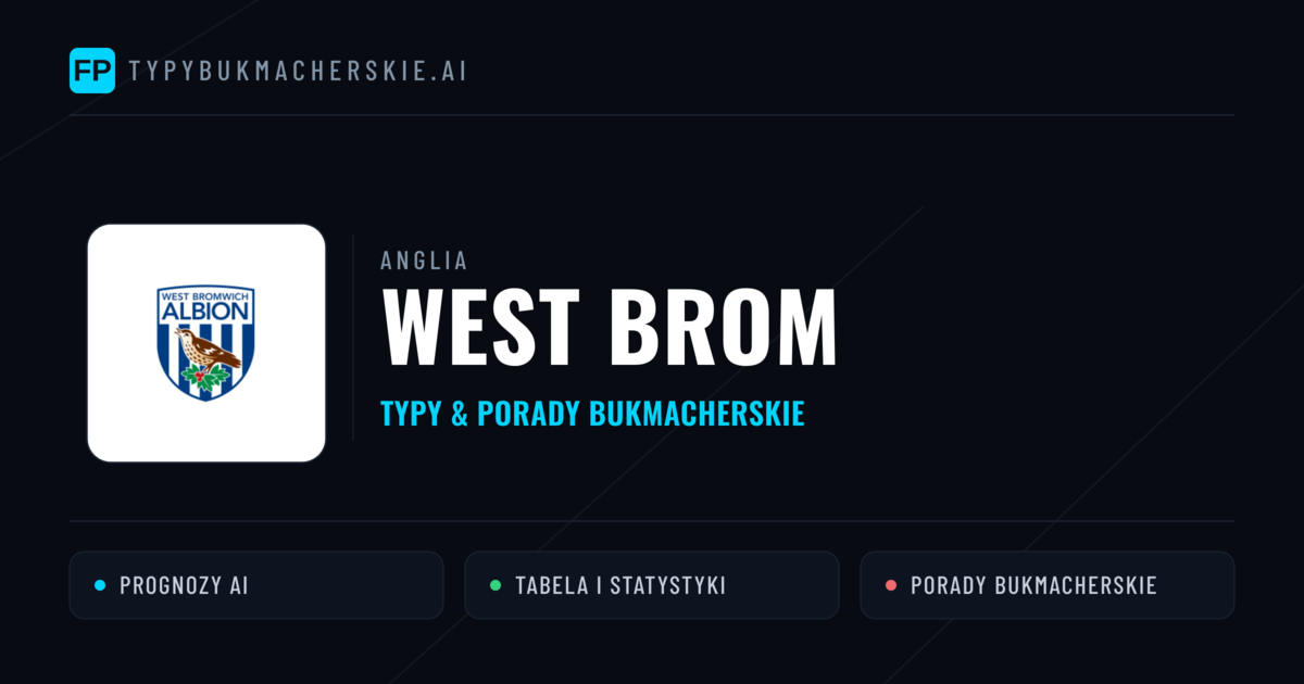 West Brom Typy i statystyki