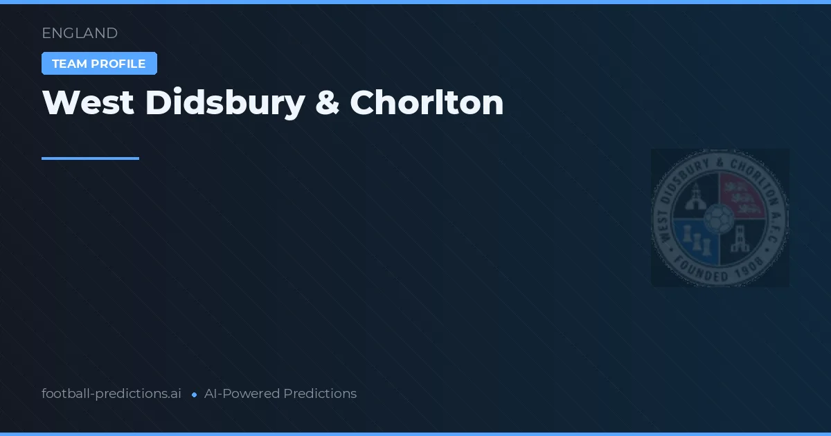 West Didsbury & Chorlton Typy i statystyki