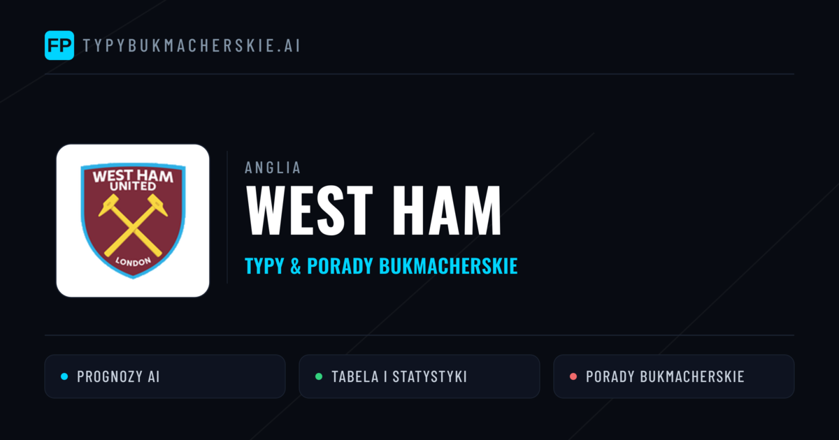 West Ham Typy i statystyki
