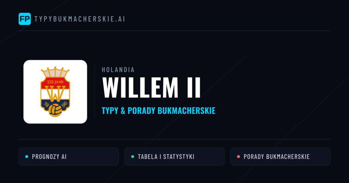 Willem II Typy i statystyki