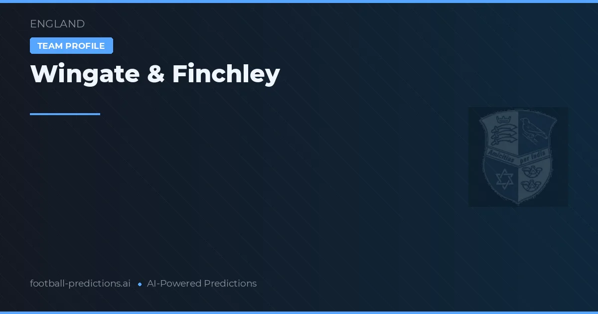 Wingate & Finchley Typy i statystyki