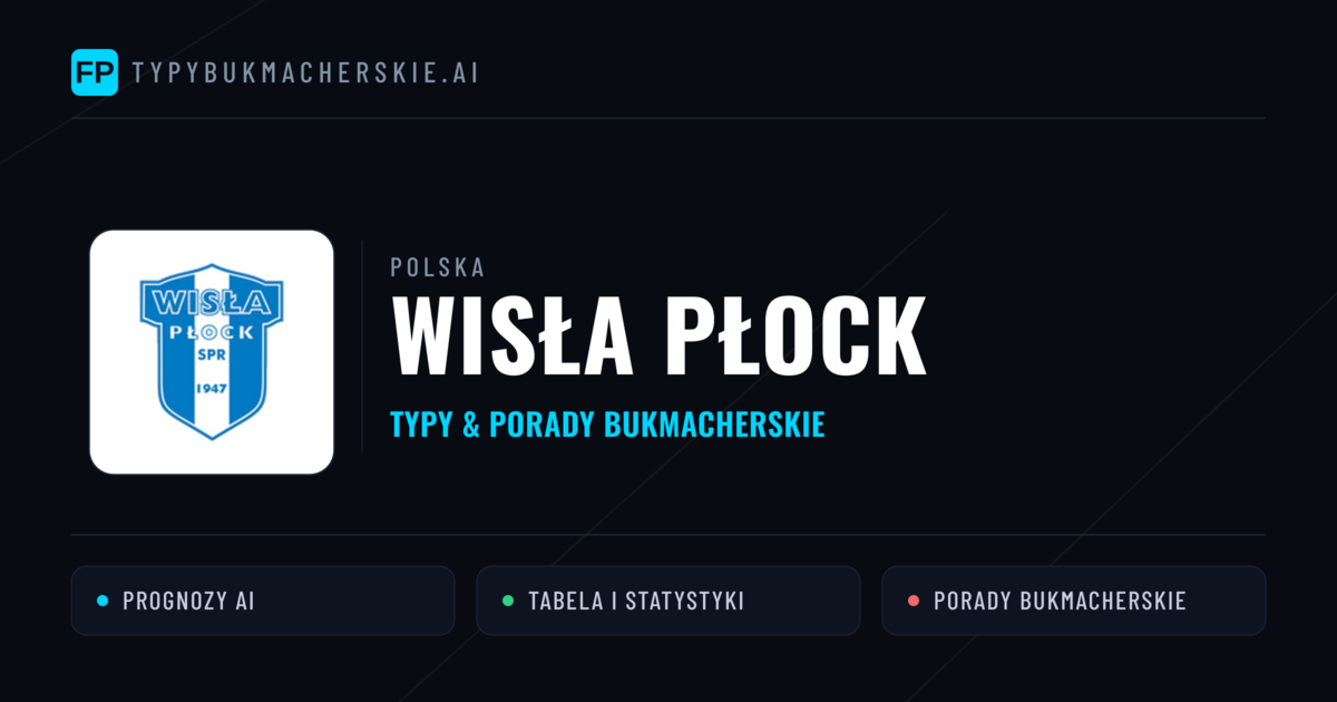 Wisła Płock Typy i statystyki