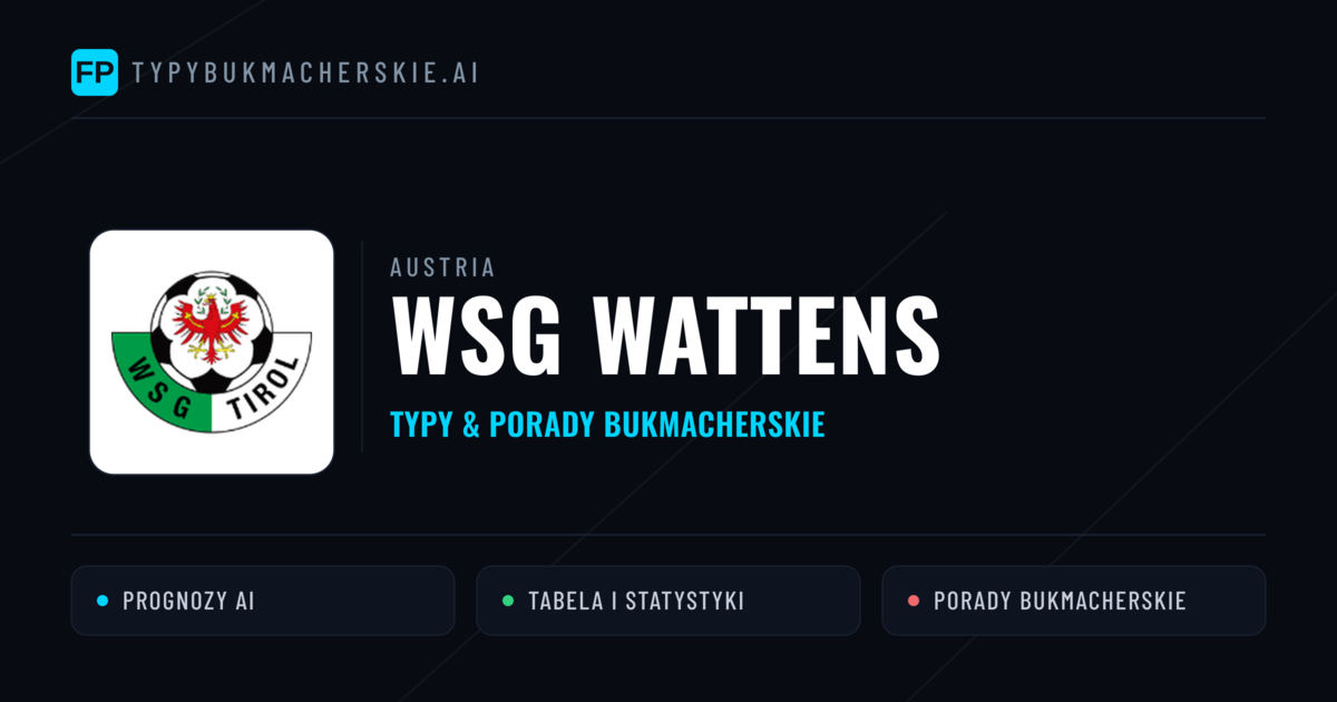 WSG Wattens Typy i statystyki