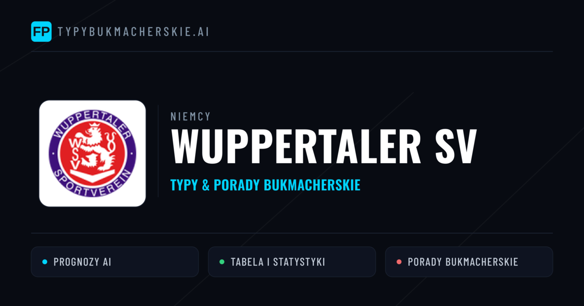 Wuppertaler SV Typy i statystyki