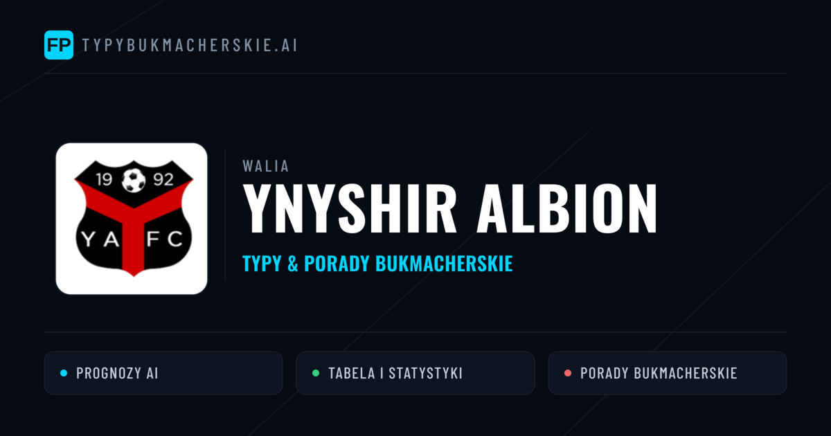 Ynyshir Albion Typy i statystyki