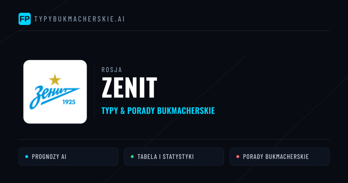 Zenit Typy i statystyki
