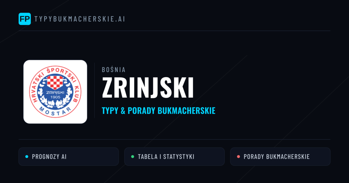 Zrinjski Typy i statystyki