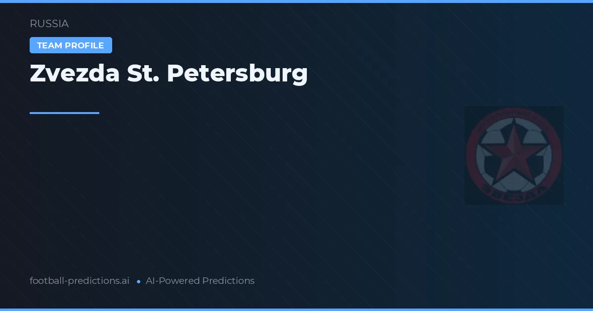 Zvezda St. Petersburg Typy i statystyki